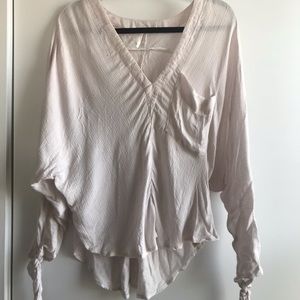 Free People Flowy Top- light dusty pink color
